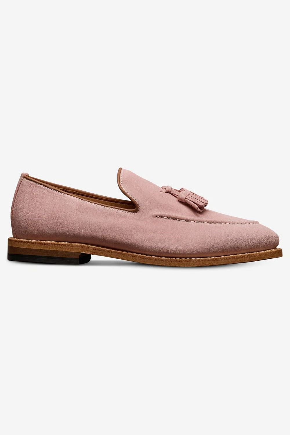 Randolph Tassel Loafer in Light Pink Suede by Allen Edmonds