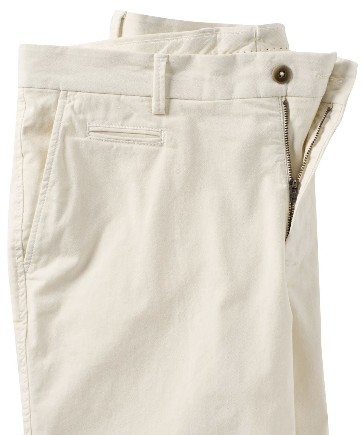 Broken Twill Stretch Cotton Shorts in Almond (College Modern Fit - 8" Inseam) by Ballin