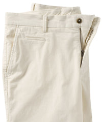 Broken Twill Stretch Cotton Shorts in Almond (College Modern Fit - 8" Inseam) by Ballin