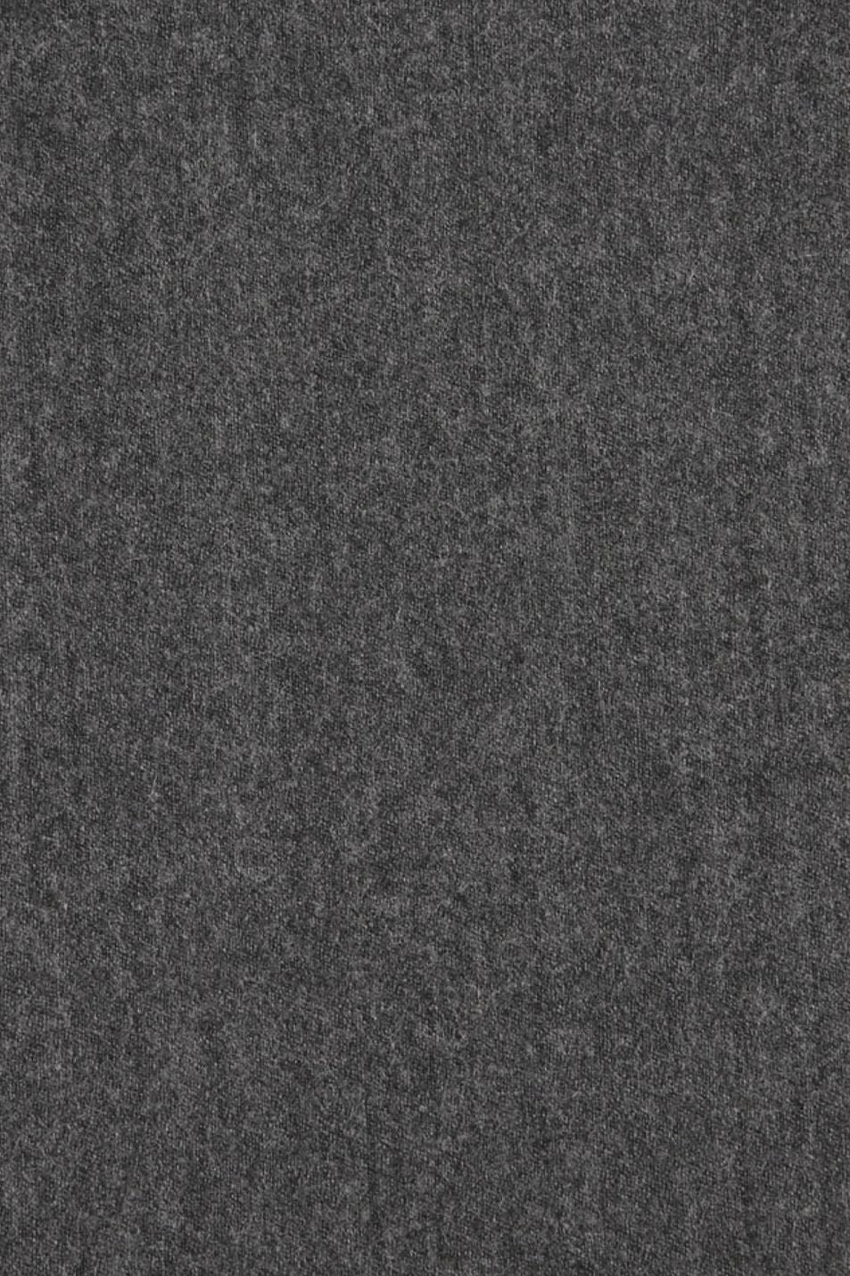 Cashmere and Wool Italian Flannel Comfort-EZE Trouser in Medium Grey (Flat Front Models) by Ballin