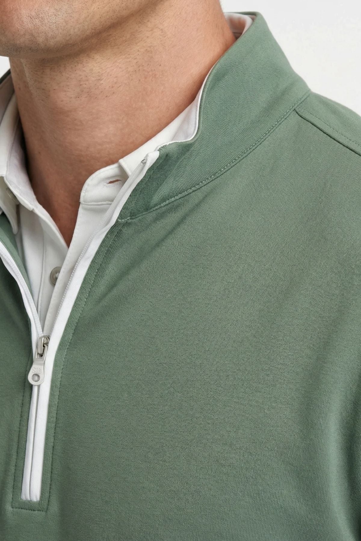 Performance Quarter-Zip Pullover in Agave by Scott Barber