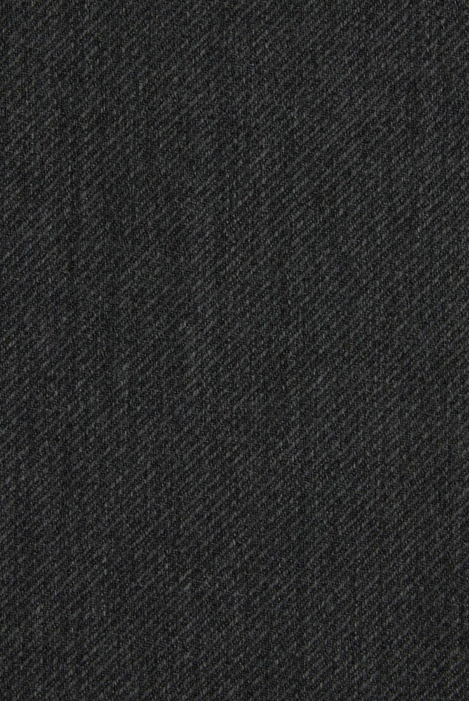 Super 110s Lightweight Heather Twill Comfort-EZE Wool Trouser in Mid Grey (Flat Front Models) by Ballin