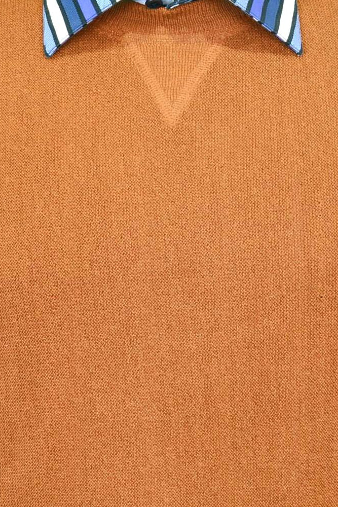 Baby Alpaca 'Links Stitch' Sweatshirt-Style Crew Neck Sweater in Clemson by Peru Unlimited