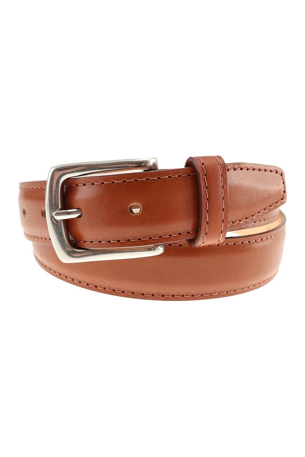 Torrence Calfskin Belt in Tan by T.B. Phelps