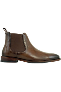 Brisbane Tumbled Calfskin Chelsea Boot in Troy Brown by Alan Payne Footwear