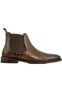 Brisbane Tumbled Calfskin Chelsea Boot in Troy Brown by Alan Payne Footwear