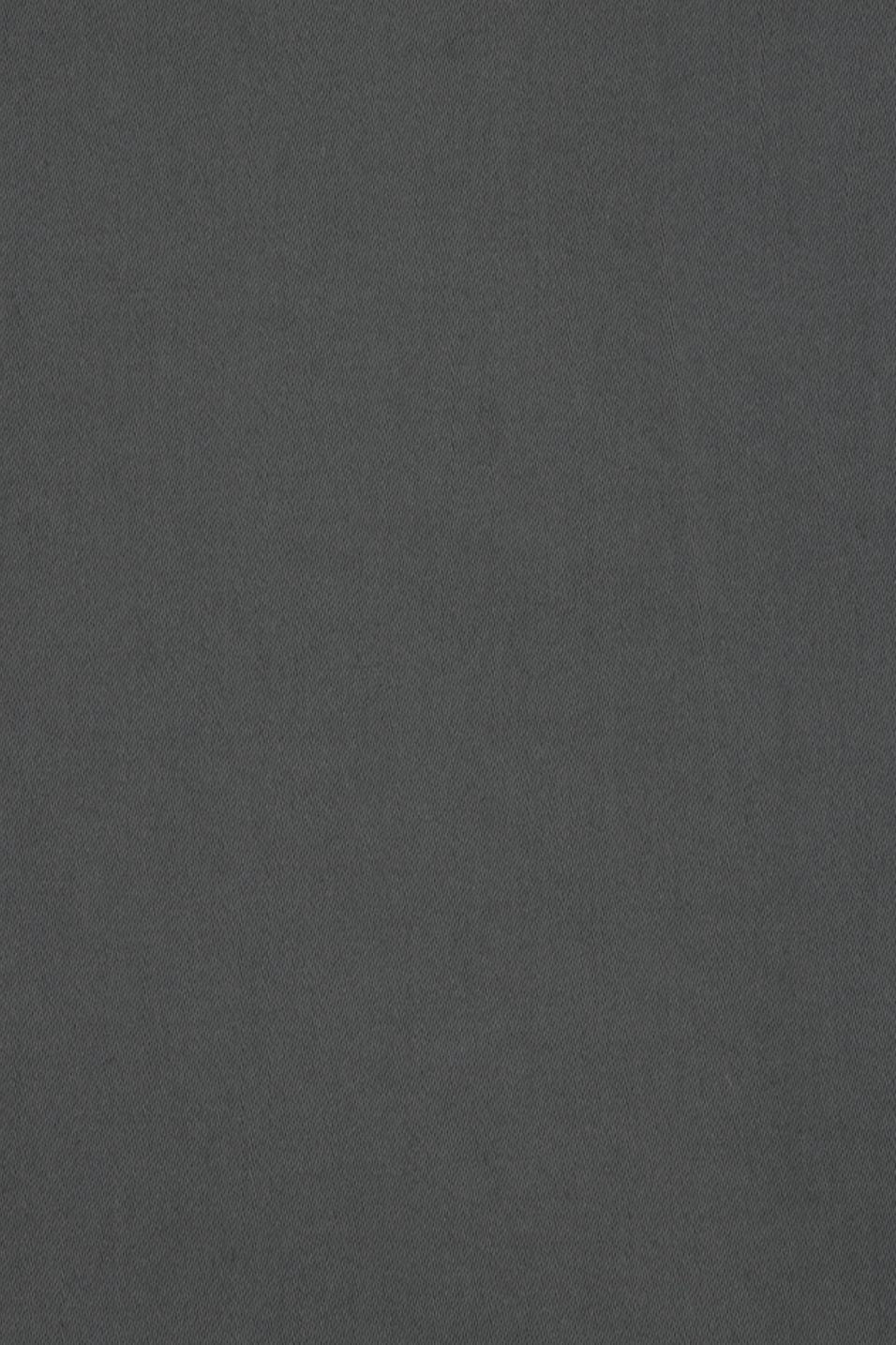 Supima Sateen Italian Luxury Flat Front Cotton Trouser in Grey, Size 36 (Park Traditional Fit) by 6 East by Ballin