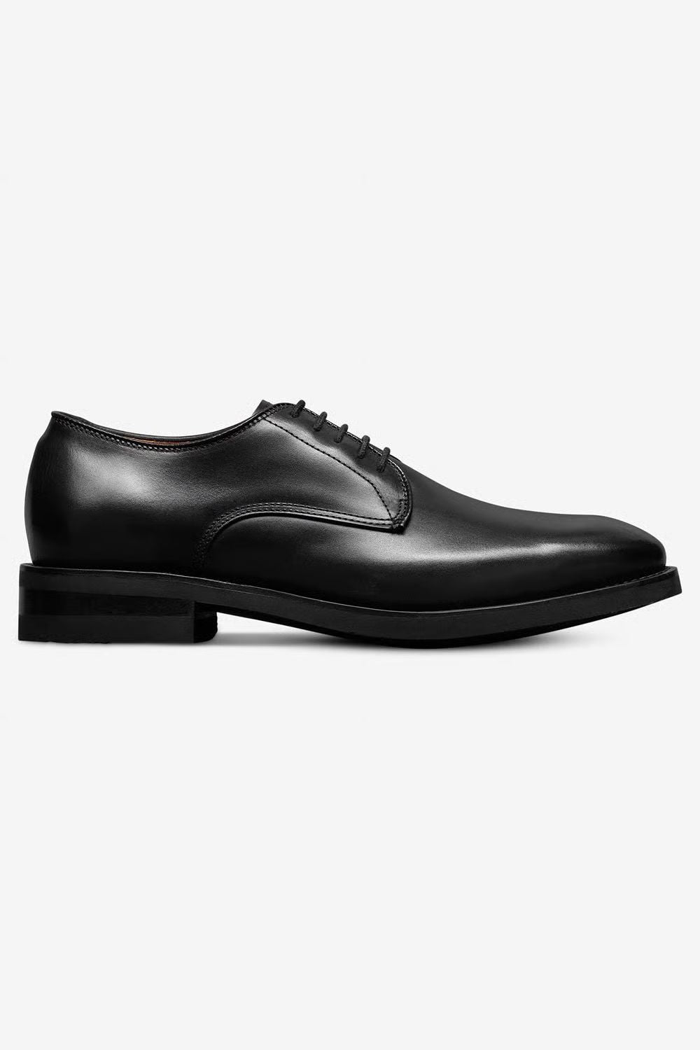 Ramsey Plain-Toe Derby Dress Shoe in Black Leather by Allen Edmonds