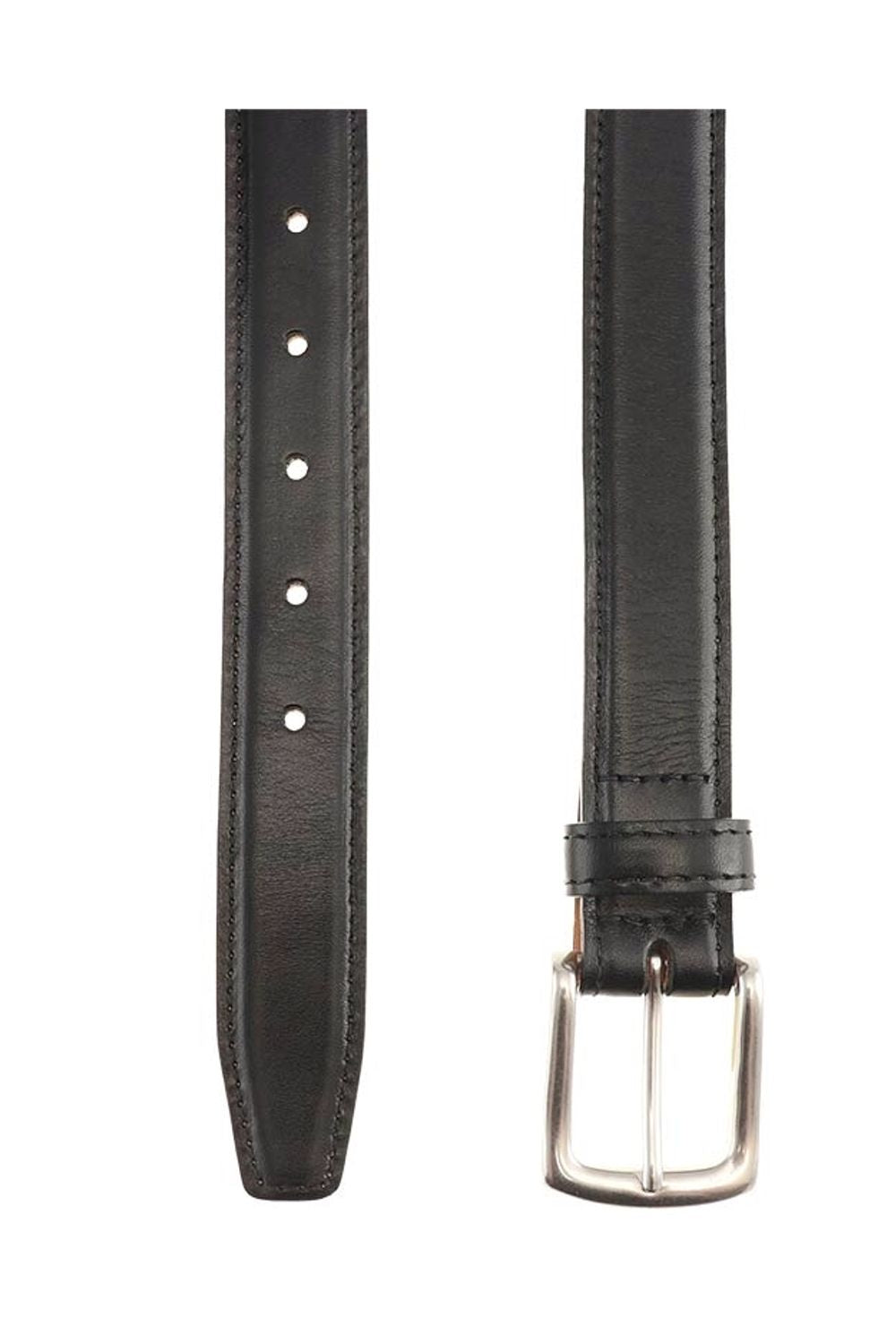 Torrence Calfskin Belt in Black by T.B. Phelps