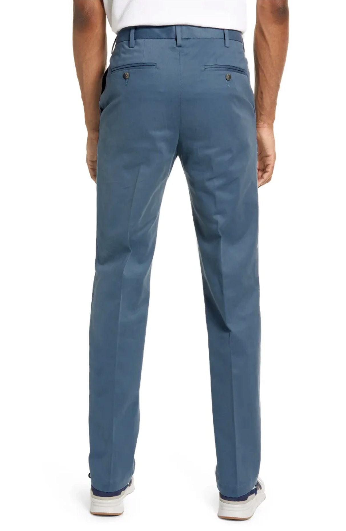 Southern Vintage Stretch Twill Chino in Slate (Hampton Plain Front) by Vintage1946