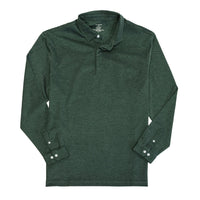 Long Sleeve Polo in Moss by Leo Chevalier