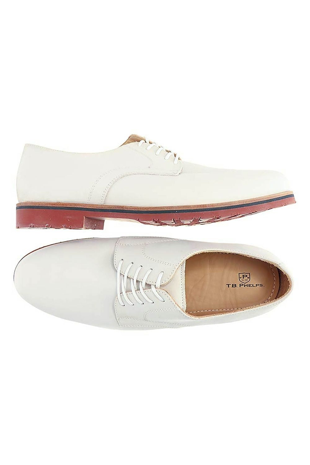 Spencer Sport Oxford in White Nubuck by T.B. Phelps