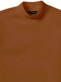 Peruvian Cotton Mock Turtleneck in Auburn by Scott Barber