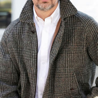 The Standard White - Wrinkle-Free Pinpoint Oxford Cotton Dress Shirt with Button-Down Collar, Size 17 1/2 - 36-37 (Tall Fit) by Cooper & Stewart