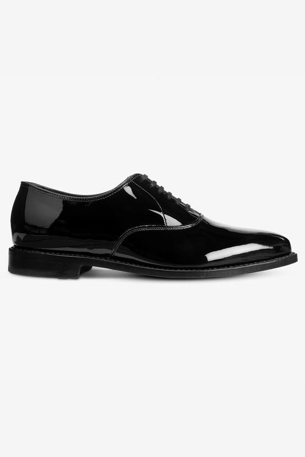 Carlyle Plain-Toe Oxford Dress Shoe in Black Patent Leather by Allen Edmonds