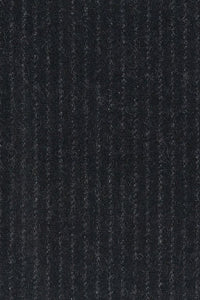 Pinstripe 'Archive Line' Wool Pub Cap in Black by Wigens
