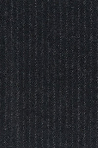 Pinstripe 'Archive Line' Wool Pub Cap in Black by Wigens