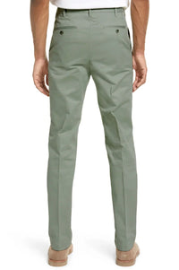 Southern Vintage Stretch Twill Chino in Sage (Hampton Plain Front) by Vintage1946