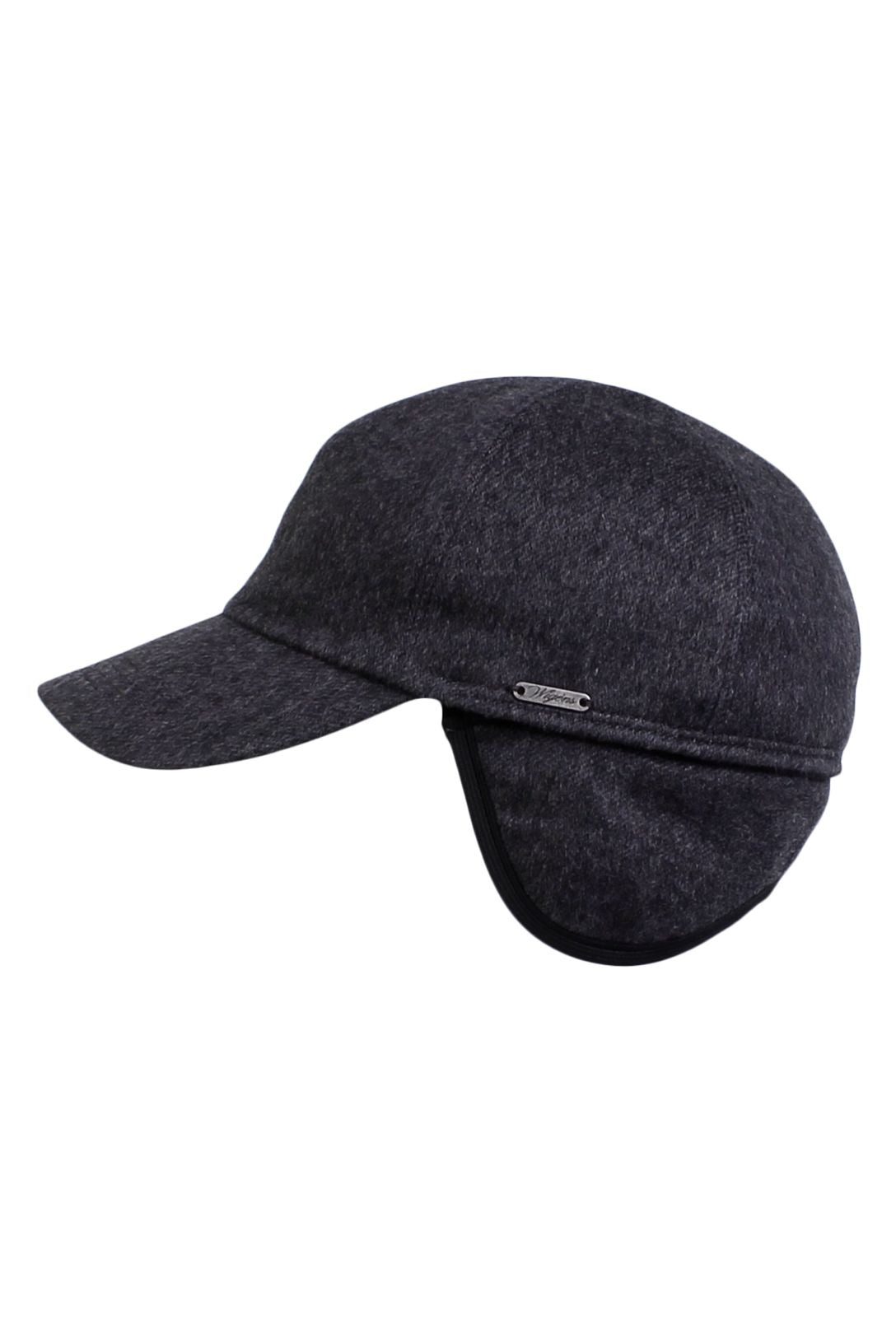 Pure Cashmere Baseball Classic Cap with Earflaps (Choice of Colors) by Wigens