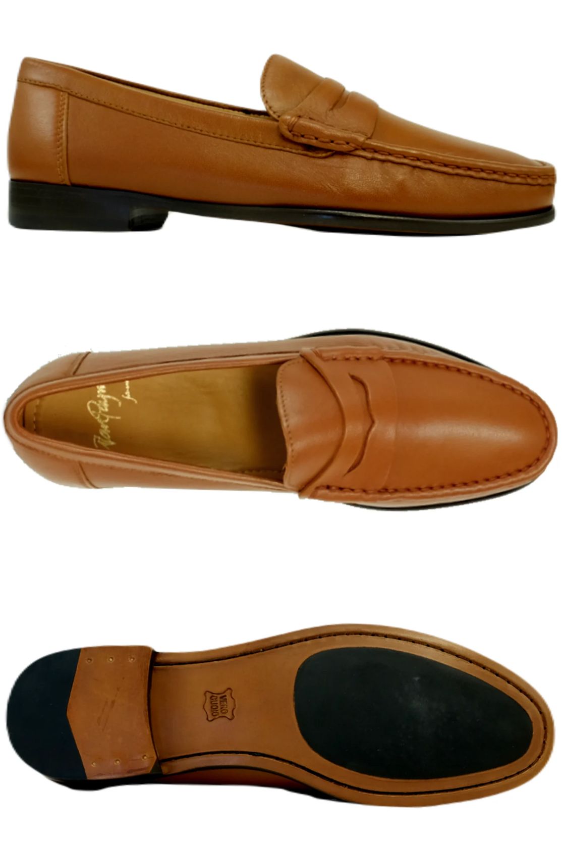 Paddock Sheepskin Loafer in Tan by Alan Payne Footwear