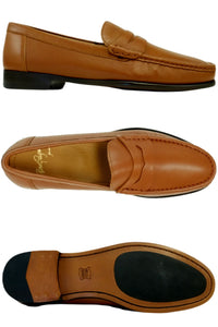 Paddock Sheepskin Loafer in Tan by Alan Payne Footwear