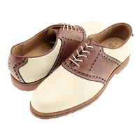 David Oxford Saddle Shoe in Ivory/Walnut (Size 9 1/2) by T.B. Phelps