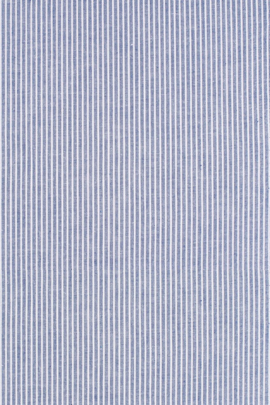 Ivy Classic Cap in Light Blue Stripe Lightweight Denim by Wigens