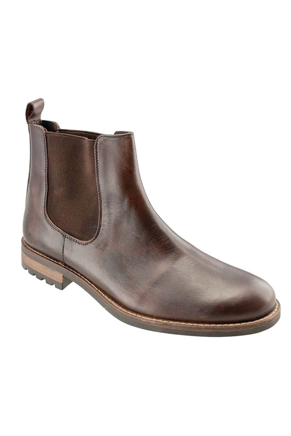 Santa Fe Hand-Finished Chelsea Boot in Mahogany by T.B. Phelps