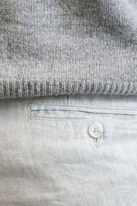 Chambray Linen Herringbone Pants in Choice of Colors (Mansfield Relaxed Fit) by Ballin