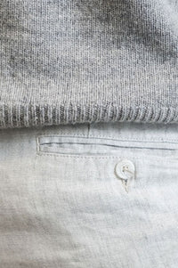 Chambray Linen Herringbone Pants in Choice of Colors (Mansfield Relaxed Fit) by Ballin