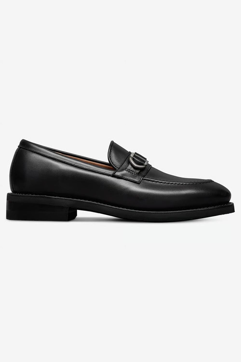 Rollins Dress Buckle Loafer in Black Leather by Allen Edmonds