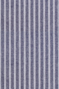 Ivy Classic Cap in Lightweight Blue Stripe Denim (Size 62) by Wigens