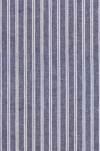 Ivy Classic Cap in Lightweight Blue Stripe Denim (Size 62) by Wigens