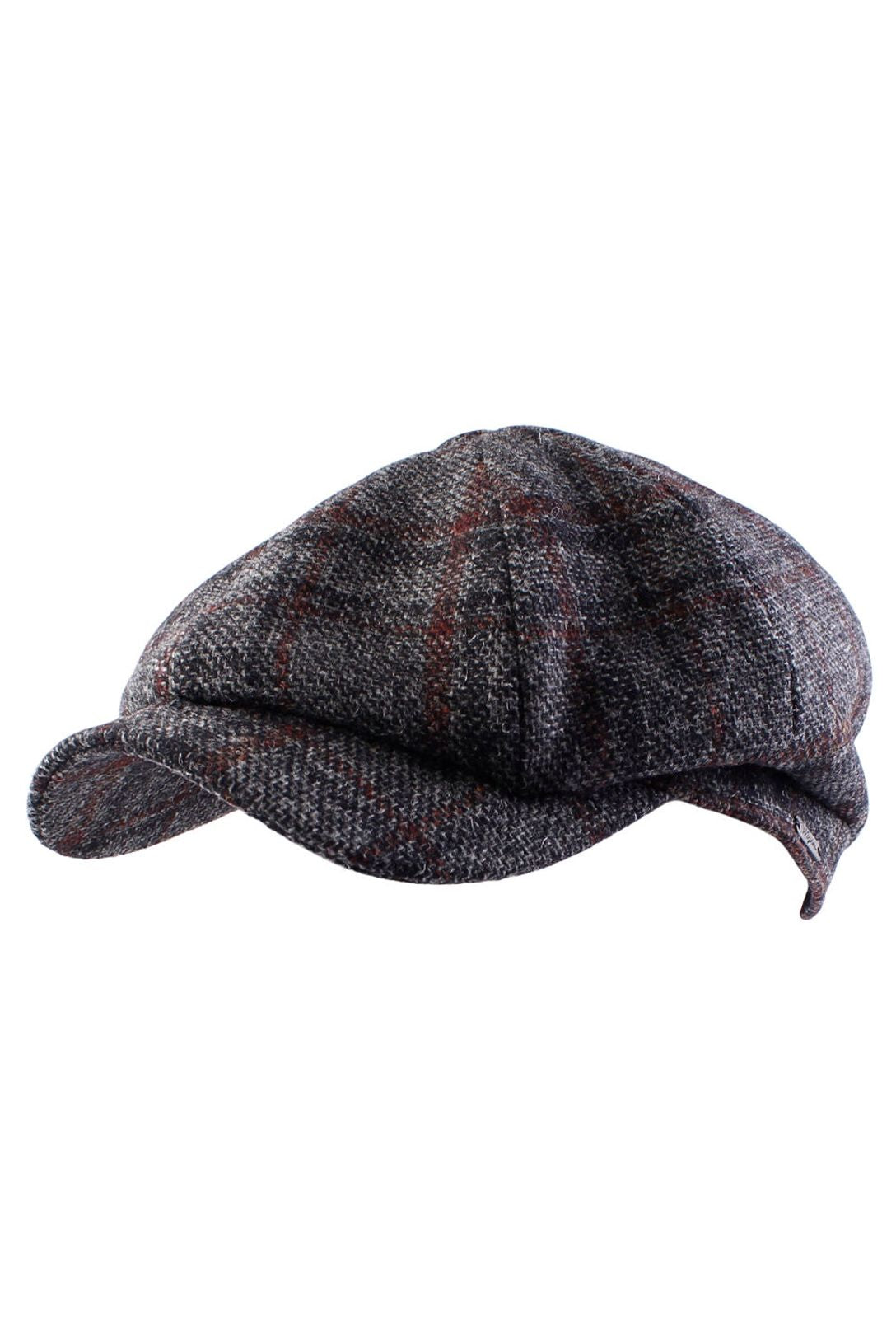 Newsboy Classic Shetland Wool Check Cap (Choice of Colors) by Wigens