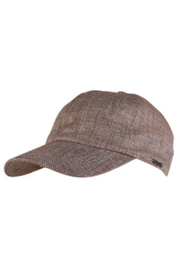 Baseball Contemporary Cap in Classic Linen Herringbone (Choice of Colors) by Wigens