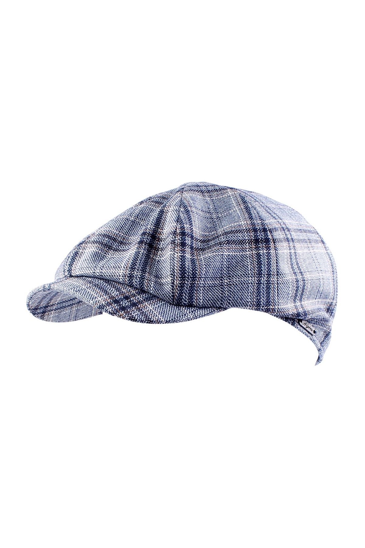 Newsboy Classic Cap in Lanificio Manelli Cotton Blend Check (Choice of Colors) by Wigens