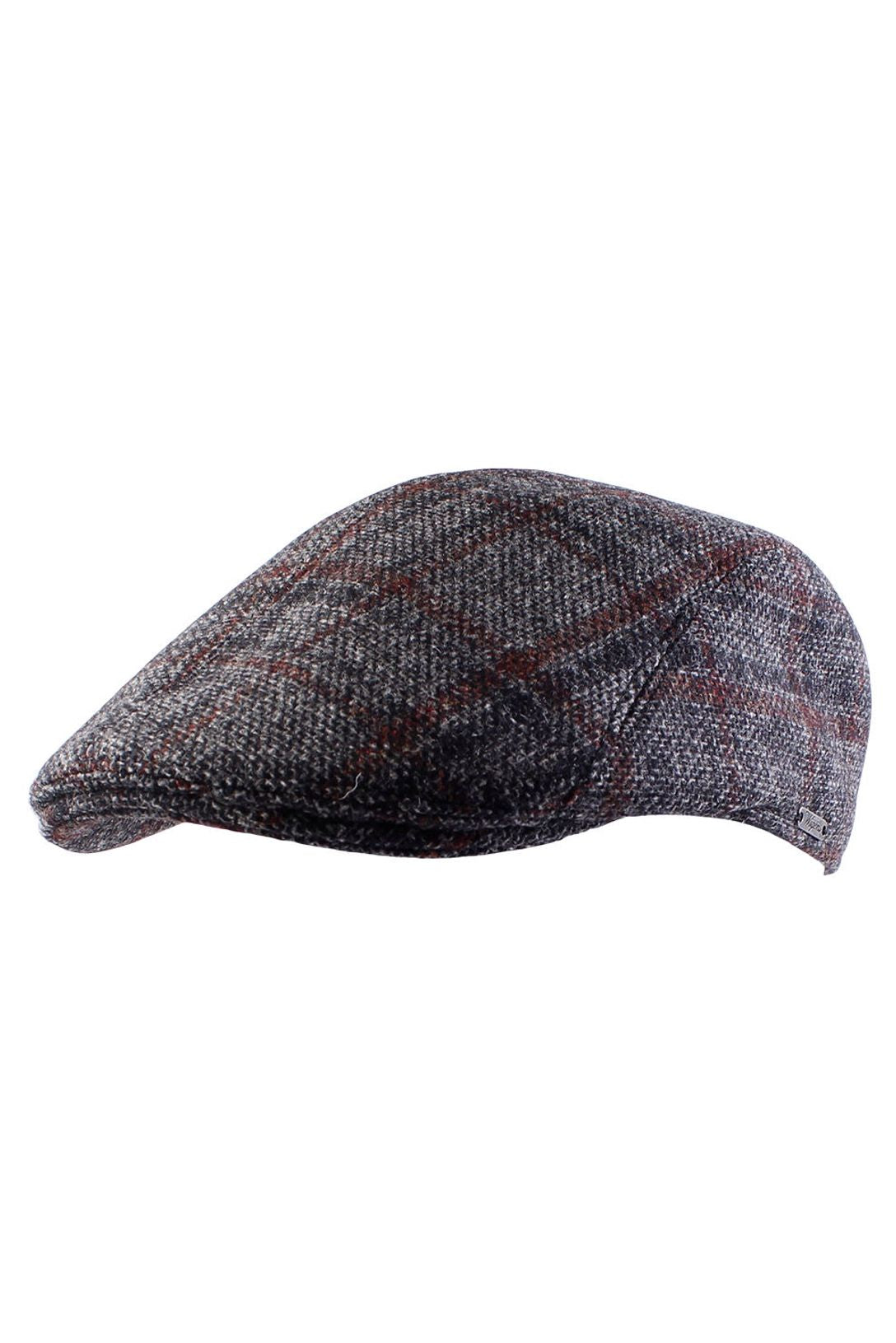 Ivy Modern Shetland Check Wool Cap (Choice of Colors) by Wigens