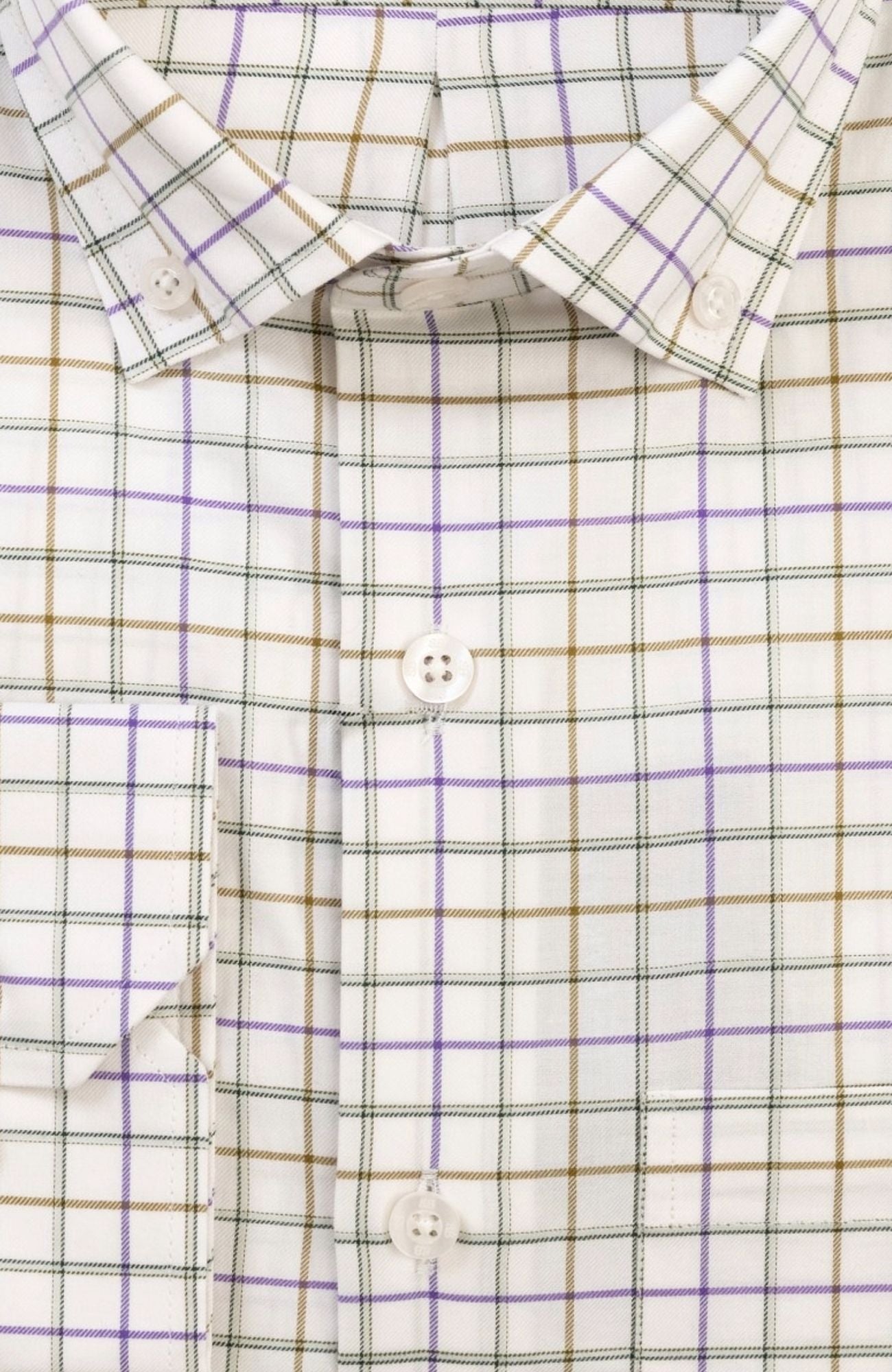windowpane long sleeve dress shirt Prep Twill Windowpane Long Sleeve Sport Shirt with Button Down Collar