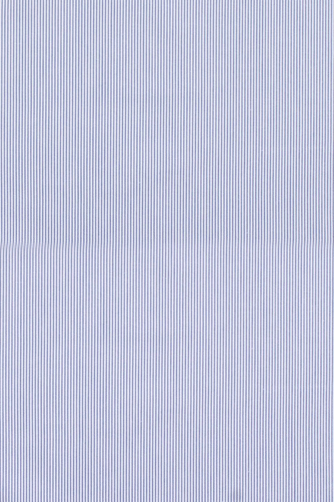 Ivy Classic Cap in Blue Cotton Stripe by Wigens