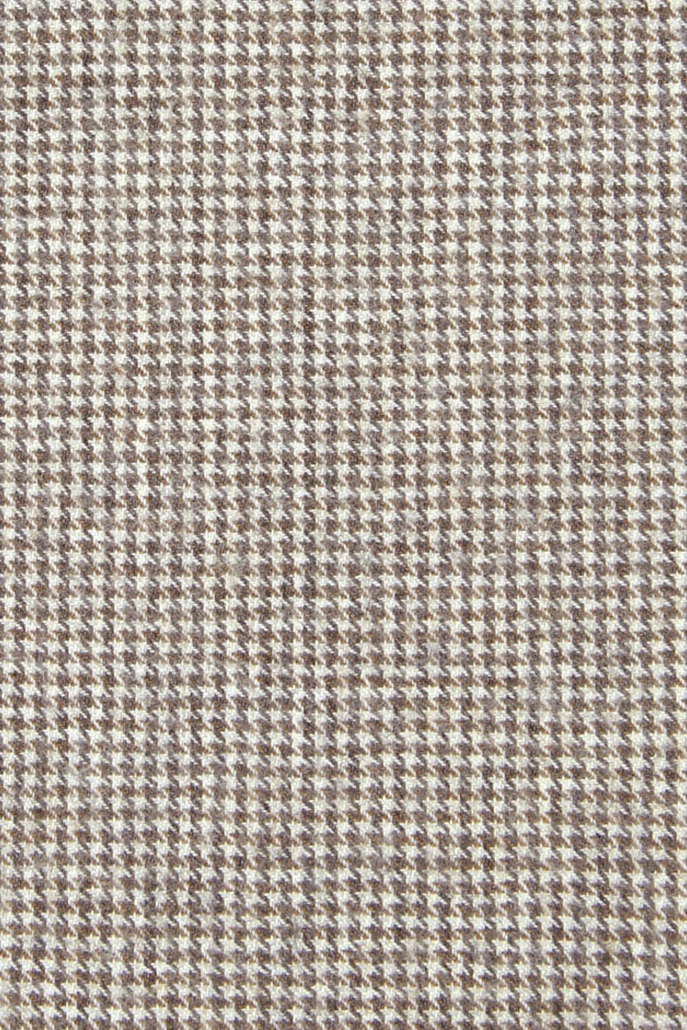 Saxony Houndstooth Super 110s Wool Comfort-EZE Trouser in Taupe (Soho Modern Fit) by Ballin