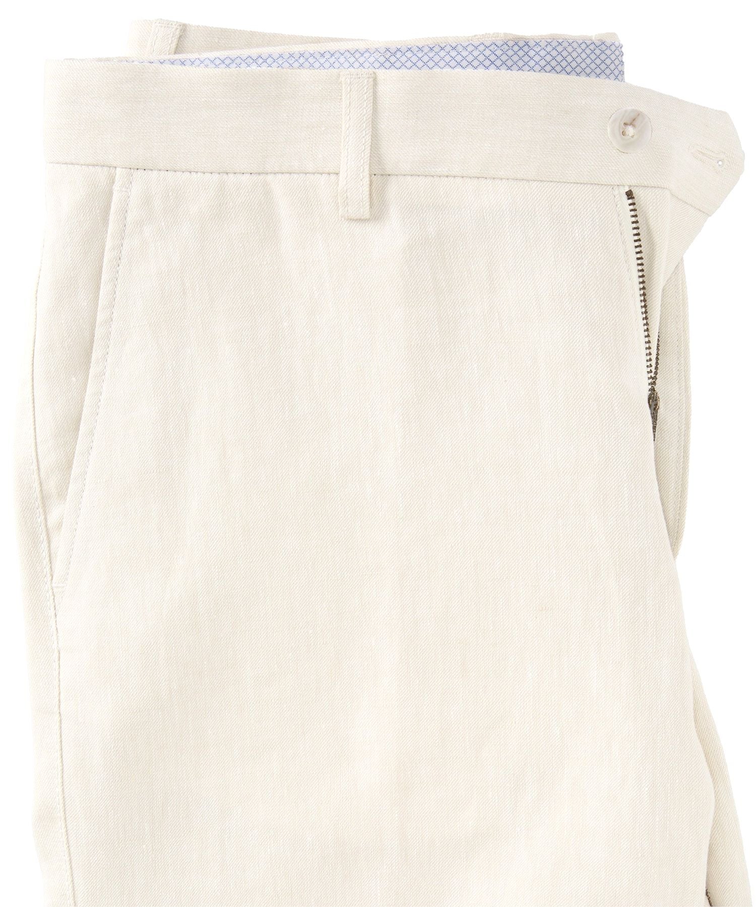 Italian Linen Chambray Twill Pants in White (Choice of Fits) by Ballin