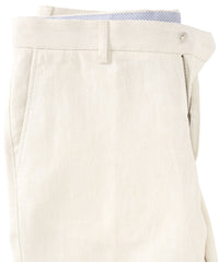 Italian Linen Chambray Twill Pants in White (Choice of Fits) by Ballin