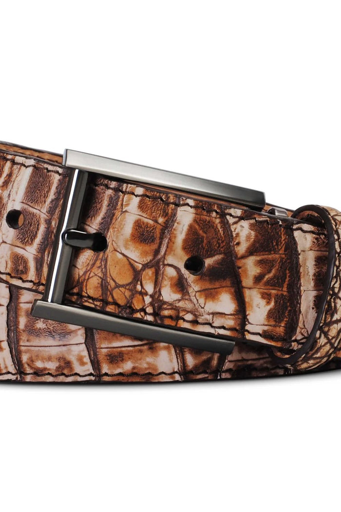 Caiman Crocodile Belt in Desert by Brookes & Hyde