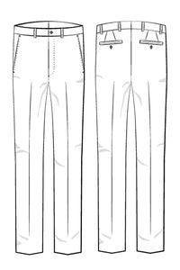 Super 110s Lightweight Heather Twill Comfort-EZE Wool Trouser in Taupe (Flat Front Models) by Ballin