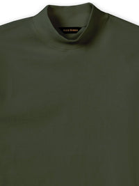 Peruvian Cotton Mock Turtleneck in Duffel by Scott Barber