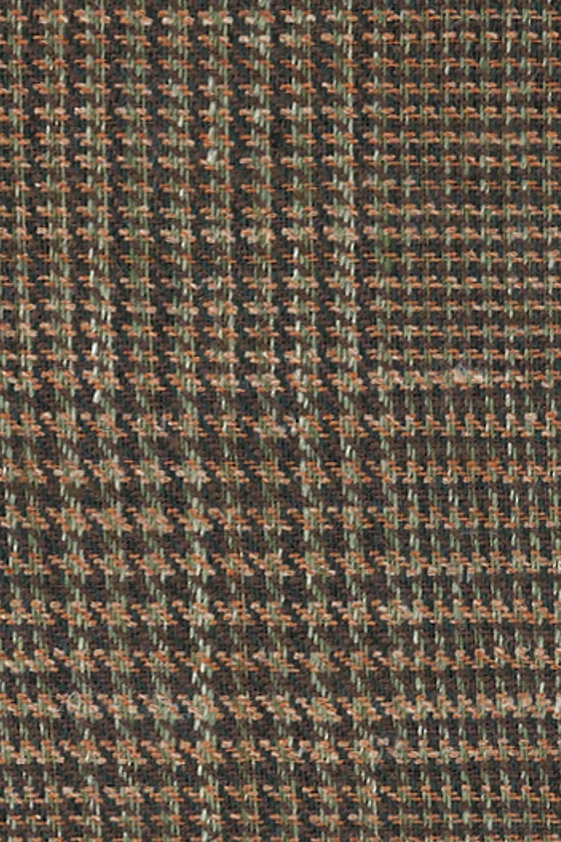 Ivy Classic Cap in Silk and Linen Brown and Sage Houndstooth Plaid by Wigens
