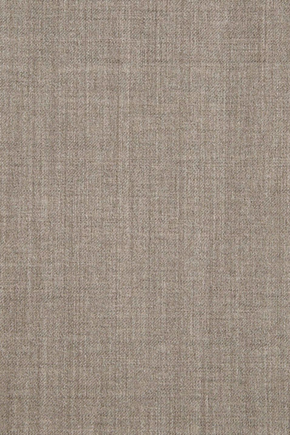 Super 110s Prunelle Wool Flat Front Trouser in Taupe Mix (Choice of Fits) by 6 East by Ballin