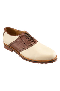 David Oxford Saddle Shoe in Ivory/Walnut (Size 9 1/2) by T.B. Phelps