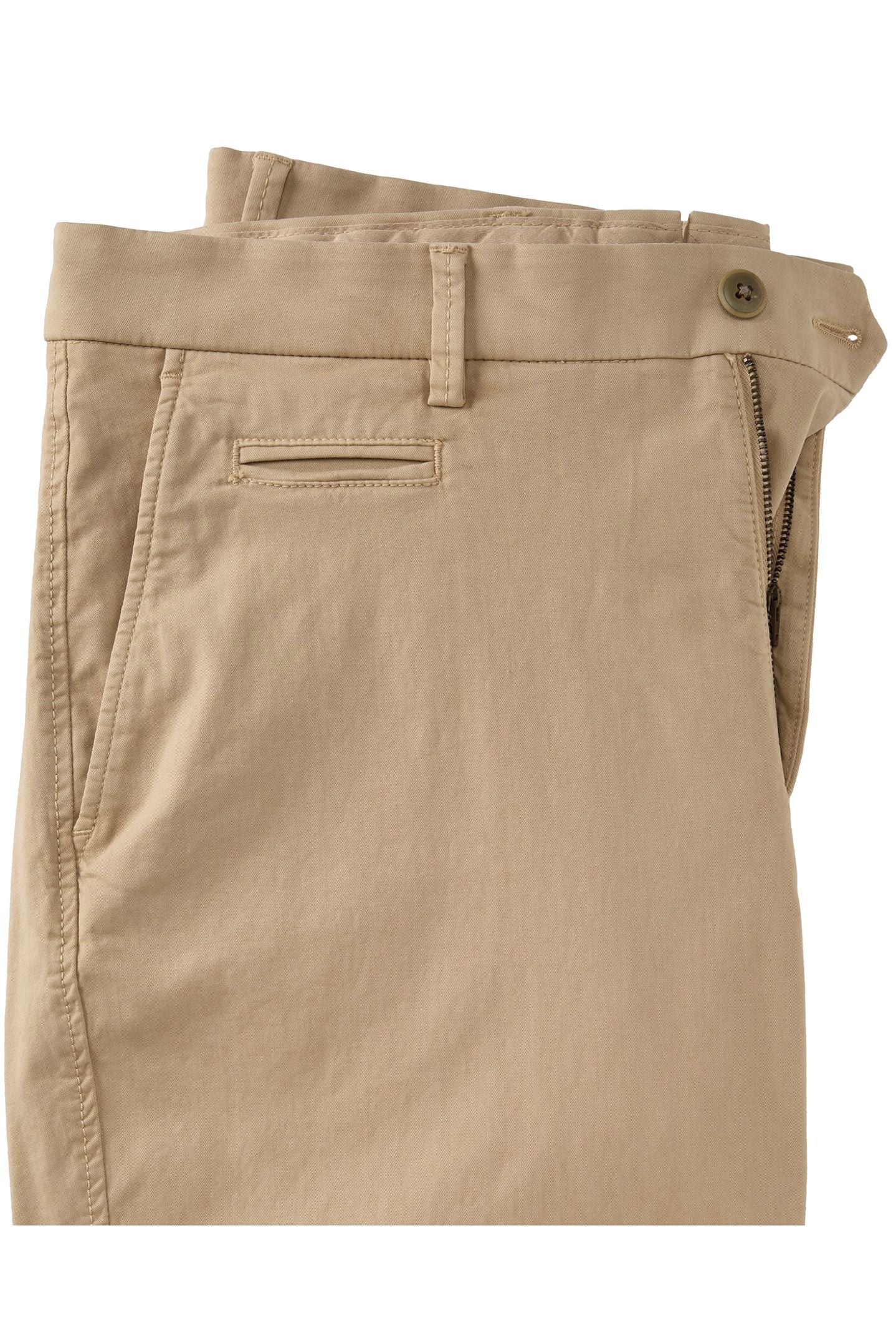 Broken Twill Stretch Cotton Shorts in Burlap (Drummond Traditional Fit) by Ballin