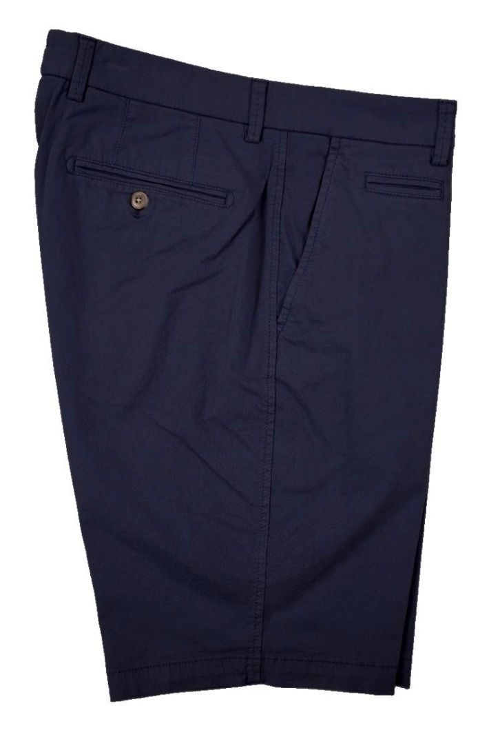 Broken Twill Stretch Cotton Shorts in Blue (Size 40) (Drummond Traditional Fit) by Ballin